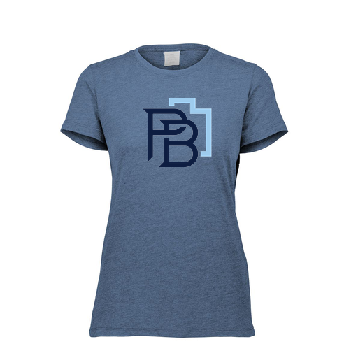 [FTSCUBNV-FAXS-LOGO1] Decker Women's Tri-Blend T-Shirt - Short Sleeve (Female Adult XS, Navy, Logo 1)