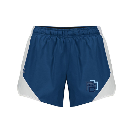 [229489.H03.S-LOGO1] Girls Olympus Shorts (Female Youth S, Navy, Logo 1)