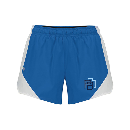 [229489.H02.S-LOGO1] Girls Olympus Shorts (Female Youth S, Royal, Logo 1)