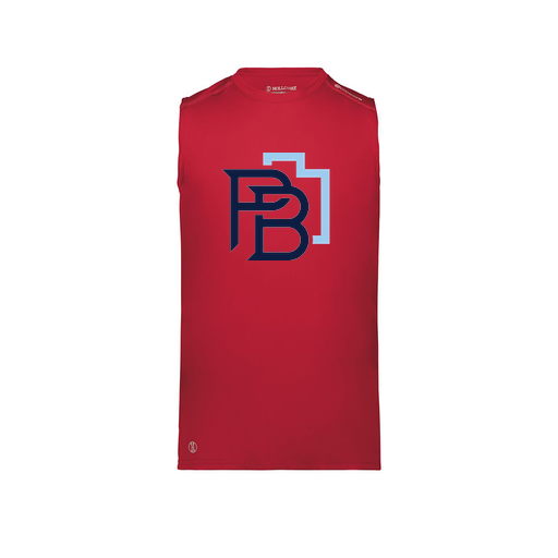 [222593.083.S-LOGO1] Men's CoolDry TankTop (Adult S, Red, Logo 1)