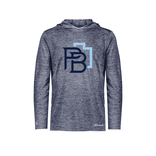 [FOLHCGNV-AS-LOGO1] Decker Men's Charge Hoodie (Adult S, Navy, Logo 1)