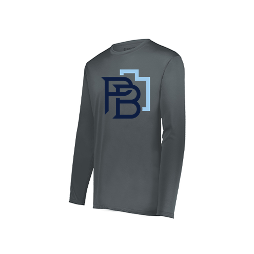 [222822.059.XS-LOGO1] Men's LS Smooth Sport Shirt (Adult XS, Gray, Logo 1)