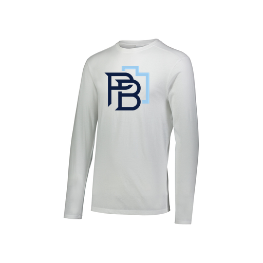 [FTLCUBWH-YS-LOGO1] Decker Youth Tri-Blend T-Shirt - Long Sleeve (Youth S, White, Logo 1)