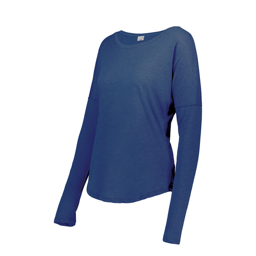 [FTLCUBRY-FAS-LOGO2] Decker Women's Tri-Blend T-Shirt - Long Sleeve (Female Adult S, Royal, Logo 2)