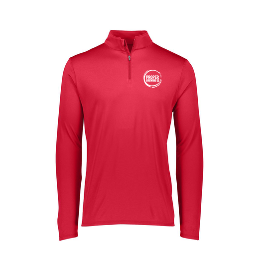 [FTLQFLRD-FAXS-LOGO5] Decker Women's Flex-Lite 1/4 Zip Shirt (Female Adult XS, Red, Logo 5)