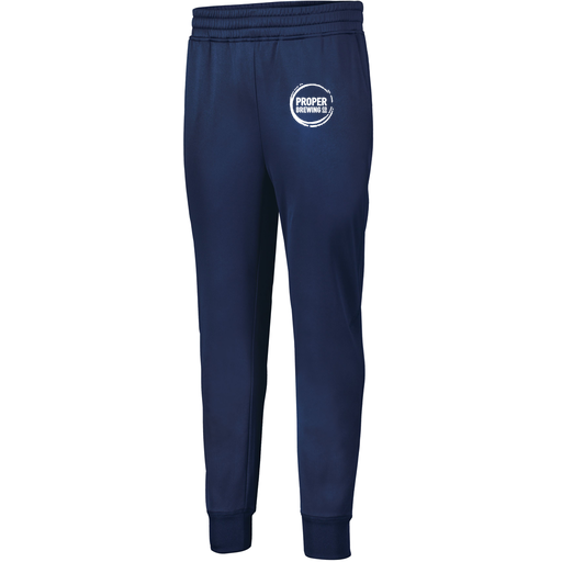 [5566.065.XS-LOGO5] Men's PERFORMANCE FLEECE JOGGER (Adult XS, Navy, Logo 5)